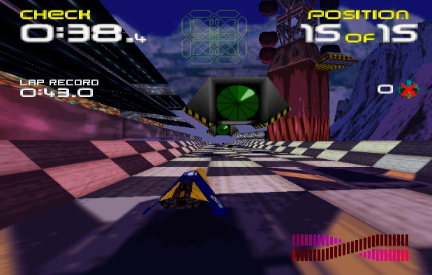 WipEout 64 - Nintendo 64 game screenshot (1998) by Midway